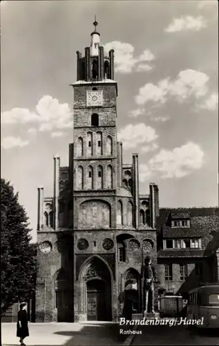 Ak Brandenburg an der Havel, Rathaus