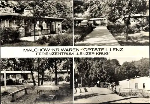 Ak Lenz Malchow Meckl., Lenzer Krug, Ferienzentrum VEB Schwermaschinenbau E. Thälmann Magdeburg