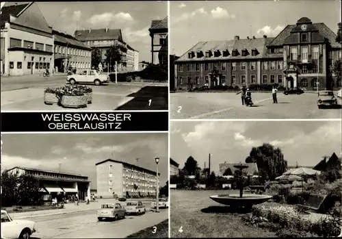 Ak Weißwasser in der Oberlausitz, Rathaus, Wohnkomplex 1, Humboldtstraße, Muskauer Straße