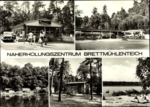 Ak Zschorna Thiendorf Sachsen, Naherholungszentrum Brettmühlenteich, Waldbad