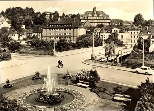 Ak Elsterberg im Vogtland, August Bebel Brücke