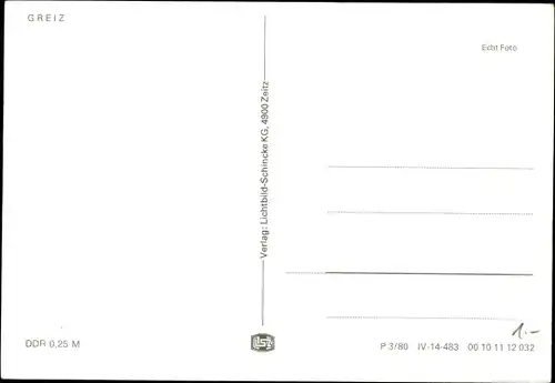 Ak Greiz im Vogtland, Panorama