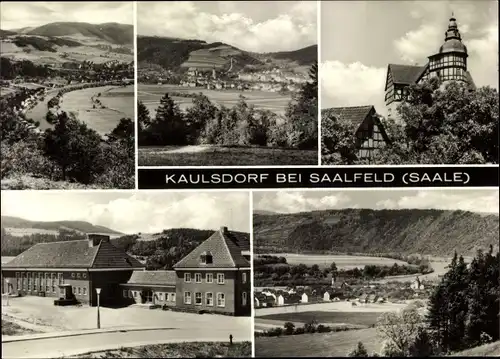 Ak Kaulsdorf an der Saale, Totale, Teilansicht, Gebäude