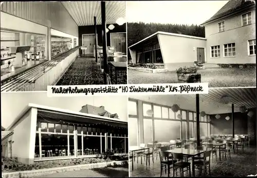 Ak Paska in Thüringen, HO Linkenmühle, Aussen- und Innenansicht