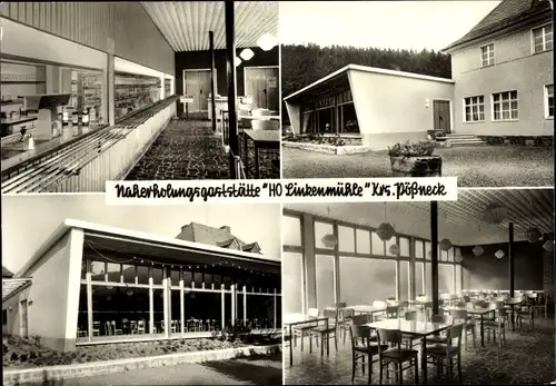 Ak Paska in Thüringen, HO Linkenmühle, Aussen- und Innenansicht