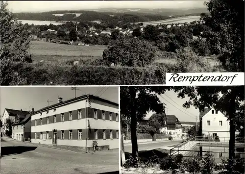 Ak Remptendorf in Thüringen, Panorama, HO Gaststätte Zum Stausee