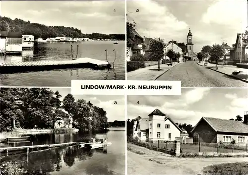 Ak Lindow i.d. Mark, Gudelacksee, Straße d. Jugend, Wutzsee, Kinderkurheim Heinz Kapelle Schönbirken