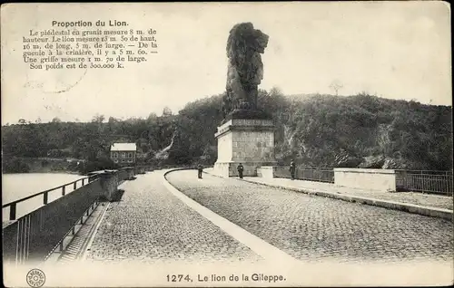 Ak Jalhay Wallonien Lüttich, Le Lion de la Gileppe