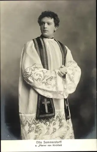 Ak Schauspieler Otto Sommerstorff als Pfarrer von Kirchfeld