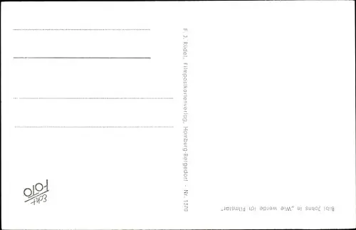 Ak Sängerin Bibi Johns, Portrait, Rüdel Verlag