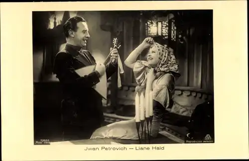 Ak Schauspieler Iwan Petrovich und Liane Haid