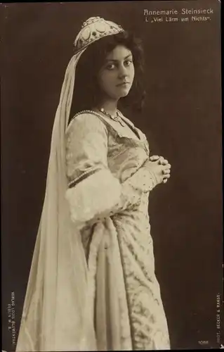 Ak Schauspielerin Annemarie Steinsieck i. Viel Lärm um Nichts