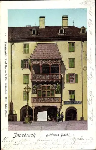 Ak Innsbruck in Tirol, Goldenes Dachl