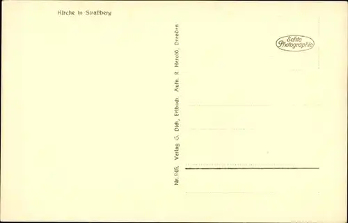 Ak Straßberg Plauen im Vogtland, Kirche