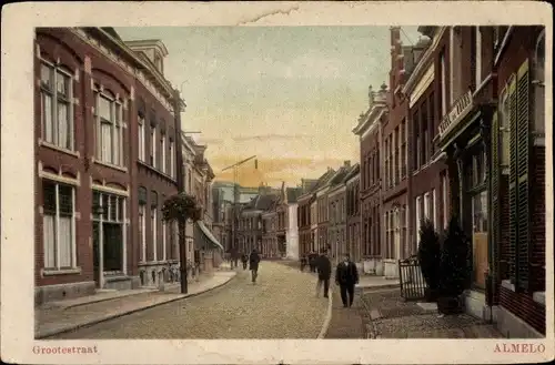 Ak Almelo Overijssel Niederlande, Grootestraat