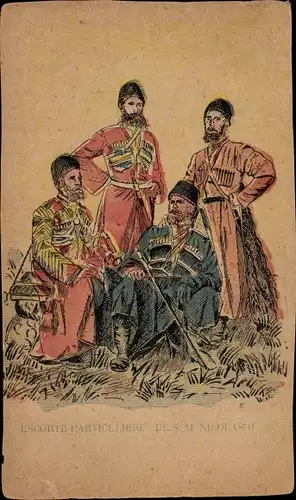 Ak Zar Nikolaus II. von Russland, Escorte Particuliere