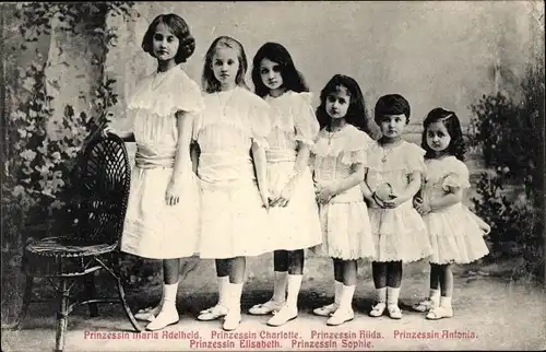 Ak Erbgroßherzogin Maria Adelheid, Charlotte, Hilda, Antonia, Elisabeth, Sophie, Adel Luxemburg