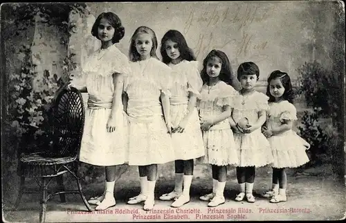 Ak Erbgroßherzogin Maria Adelheid, Charlotte, Hilda, Antonia, Elisabeth, Sophie, Adel Luxemburg