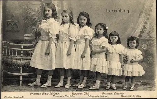 Ak Erbgroßherzogin Maria Adelheid, Charlotte, Hilda, Antonia, Elisabeth, Sophie, Adel Luxemburg
