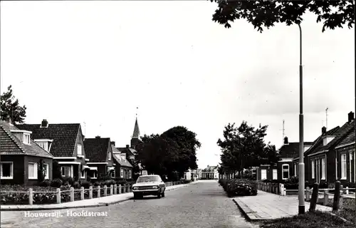 Ak Houwerzijl Groningen Niederlande, Hoofdstraat