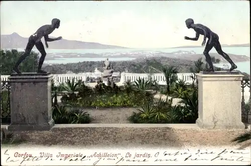 Ak Korfu Griechenland, Villa Imperiale Achilleion, Le jardin