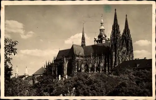 Ak Praha Prag Tschechien. St. Veitsdom