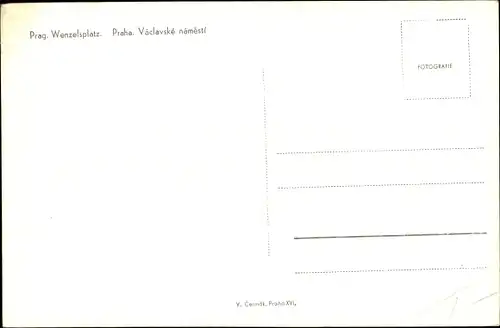 Ak Praha Prag Tschechien, Václavské náměstí, Wenzelsplatz, Denkmal