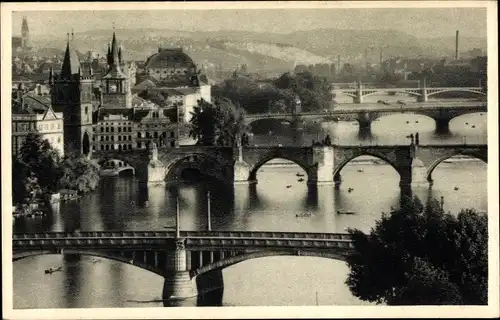 Ak Praha Prag Tschechien, Prazske mosty, Brücken