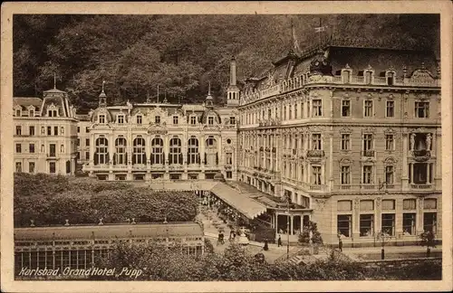 Ak Karlovy Vary Karlsbad Stadt, Grand Hotel Pupp