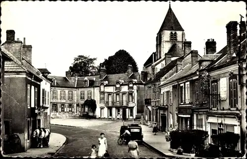 Ak Cepoy Loiret, La place, Straßenpartie