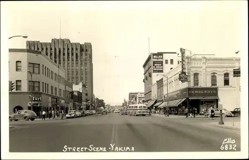 Foto Ak Yakima Washington USA, Street Scene, Bus