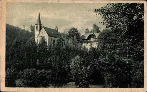 Ak Janské Lázně Johannisbad Region Königgrätz, Kirche
