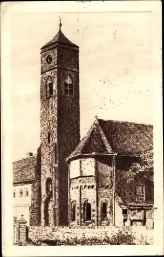 Ak Báč Bačfa Slowakei, Starodrevna franjevacka crkva, altertümliche Franziskanerkirche