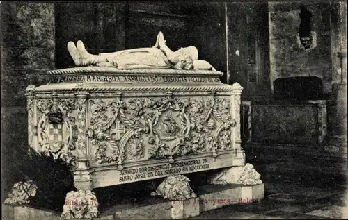 Ak Belém Lisboa Lissabon Portugal, Claustro dos Jeronymos, Sarg