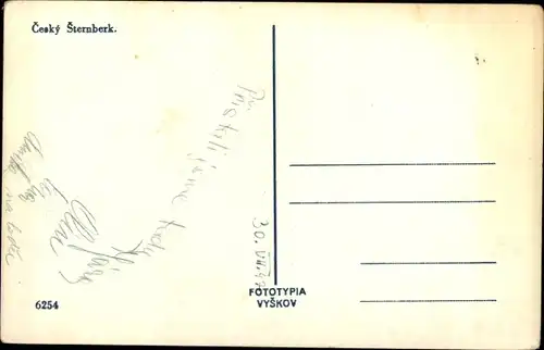 Ak Český Šternberk Böhmisch Sternberg Mittelböhmen, Wehr, Schloss