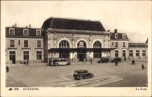 Ak Auxerre Yonne, Bahnhof