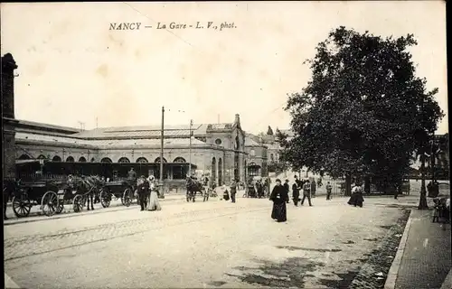 Ak Nancy Meurthe et Moselle, Partie am Bahnhof