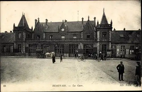Ak Beauvais Oise, Bahnhof