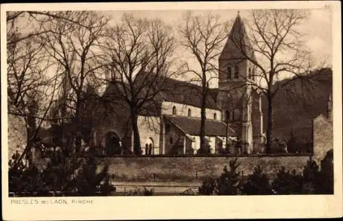 Ak Presles et Thierny Aisne, Kirche