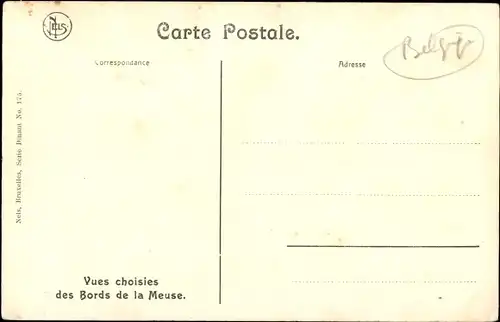 Ak Anseremme Dinant Wallonien Namur, Panorama de la Meuse et le Pont