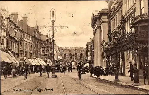 Ak Southampton Hampshire England, High Street