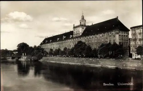 Ak Wrocław Breslau Schlesien, Universität