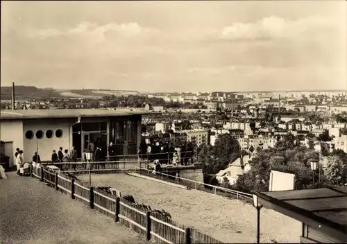 Ak Gera in Thüringen, Blick vom Terrassencafe Osterstein, Stadtansicht