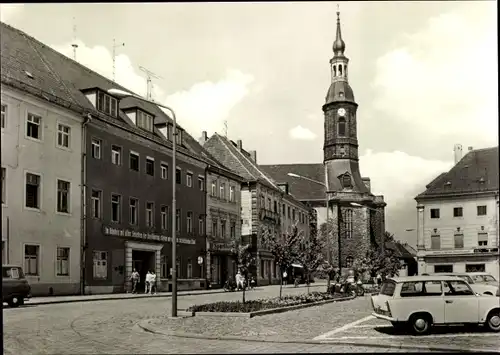 Ak Großenhain in Sachsen, Karl Marx Platz, Trabant