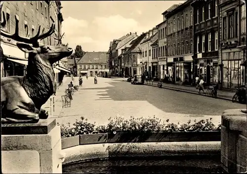 Ak Großenhain Sachsen, Karl Marx Platz, Frauenmarkt, Geschäfte