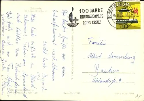 Ak Schwerin in Mecklenburg, Blick vom Schlossturm