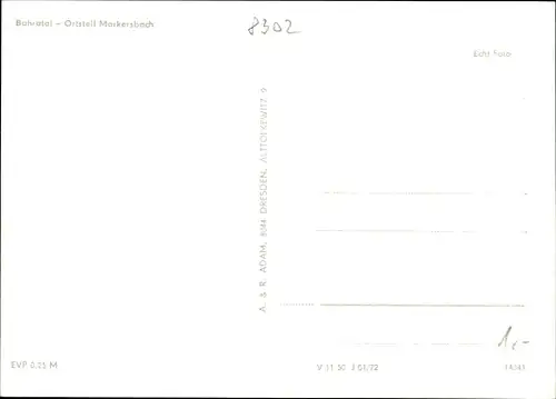 Ak Markersbach Bahratal Bad Gottleuba in Sachsen, Ortsansicht mit Umgebung