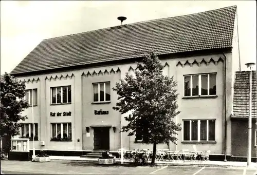 Ak Wahrenbrück in Brandenburg, Rathaus