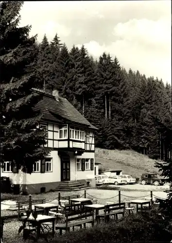 Ak Volkmannsdorf Saalfelder Höhe Saalfeld an der Saale Thüringen, Betriebsferienheim Aumühle