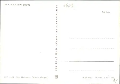 Ak Elsterberg im Vogtland, Parkanlage, Springbrunnen